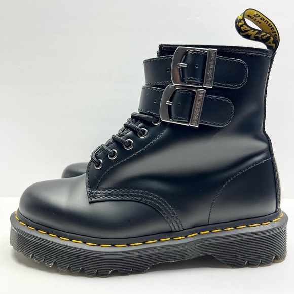 Dr. Martens Black Combat Boots - Picture 4 of 11